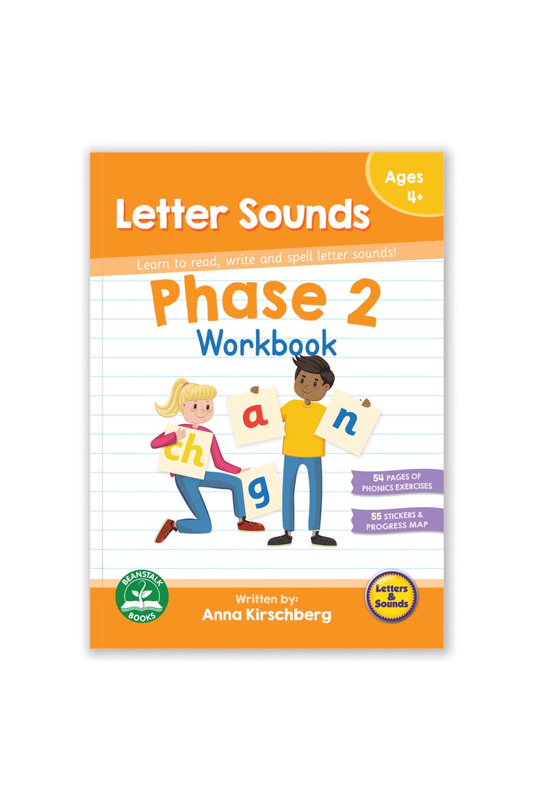Phase 2 Letter Sounds Educational Learning Workbook, Main, color, Multicolored