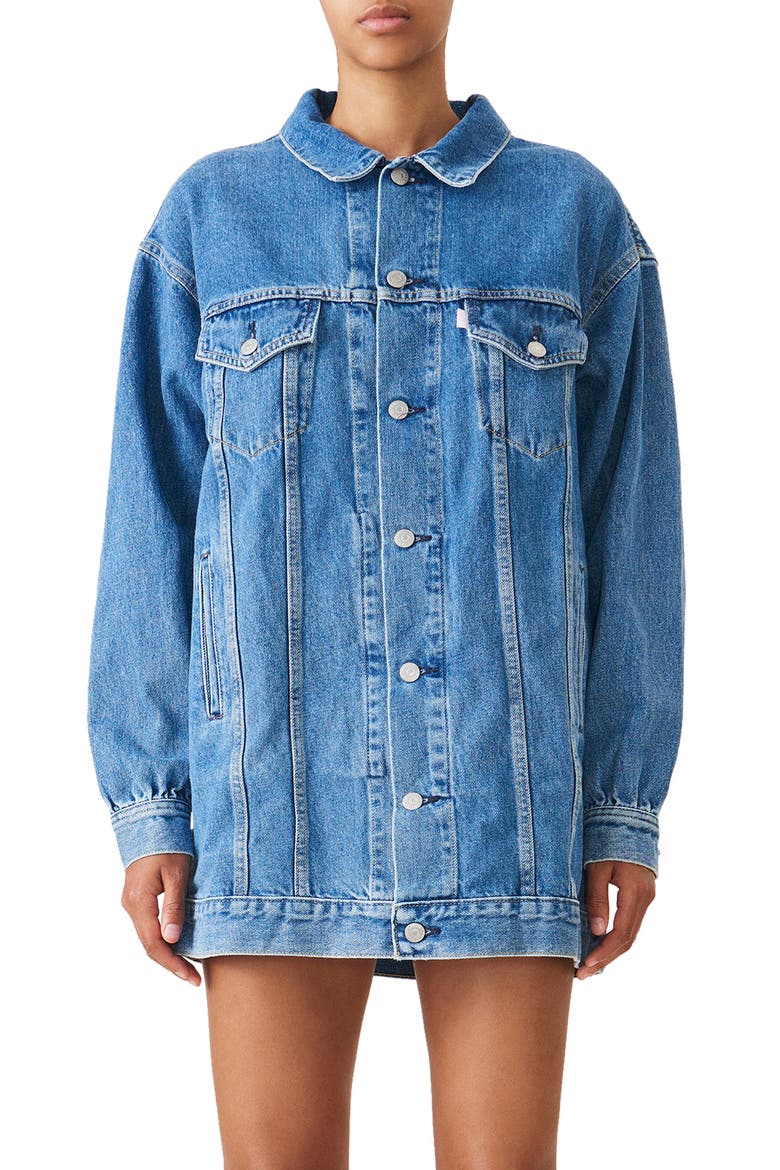 x Levi's® Denim Jacket, Main, color, MEDIUM INDIGO