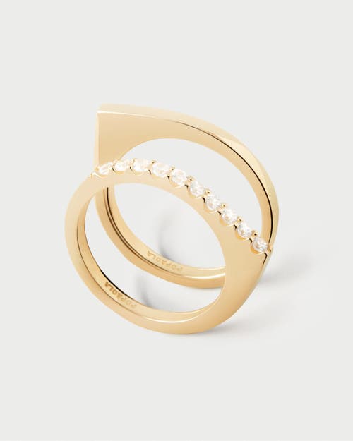 Pdpaola Gloss Ring In Gold