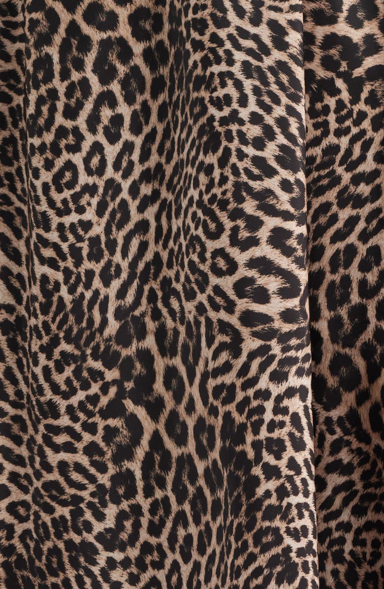 KOBI HALPERIN Violet Leopard Print A-Line Skirt, Alternate, color, Natural Multi