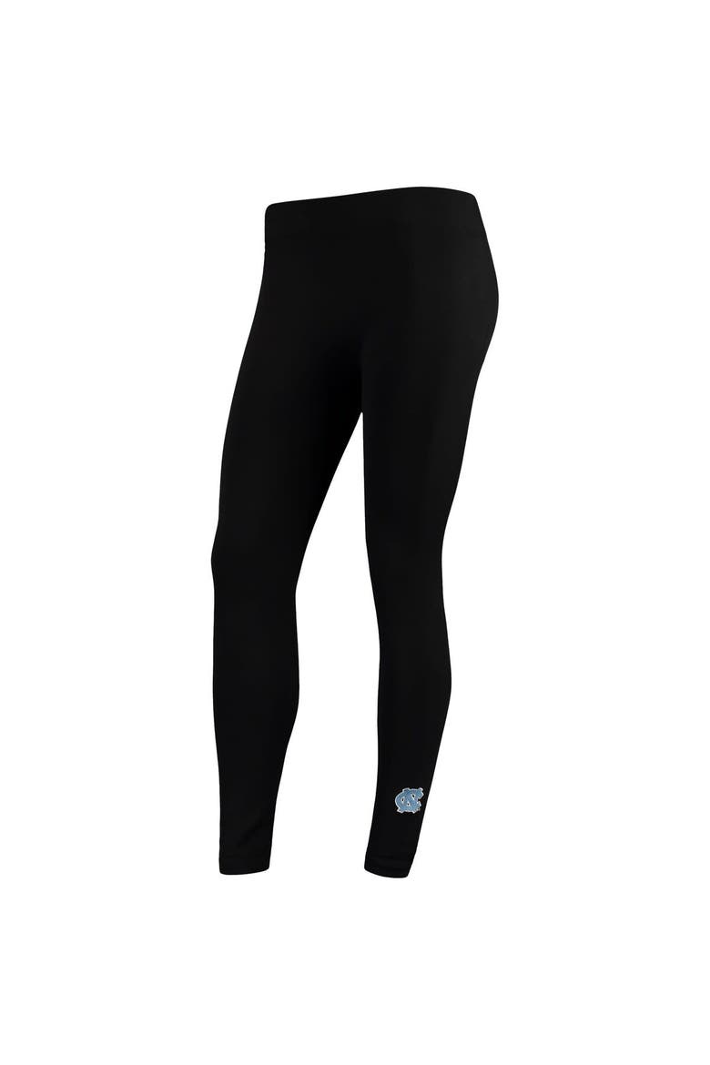Women's ZooZatz Black North Carolina Tar Heels Fleece Leggings, Main, color, Black