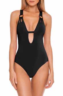 Becca Color Code Plunge One-Piece Swimsuit