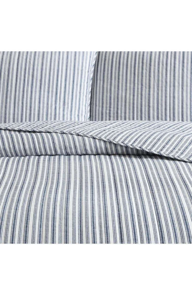 Nautica Coleridge Stripe King Quilt Set, Alternate, color, Dark Blue