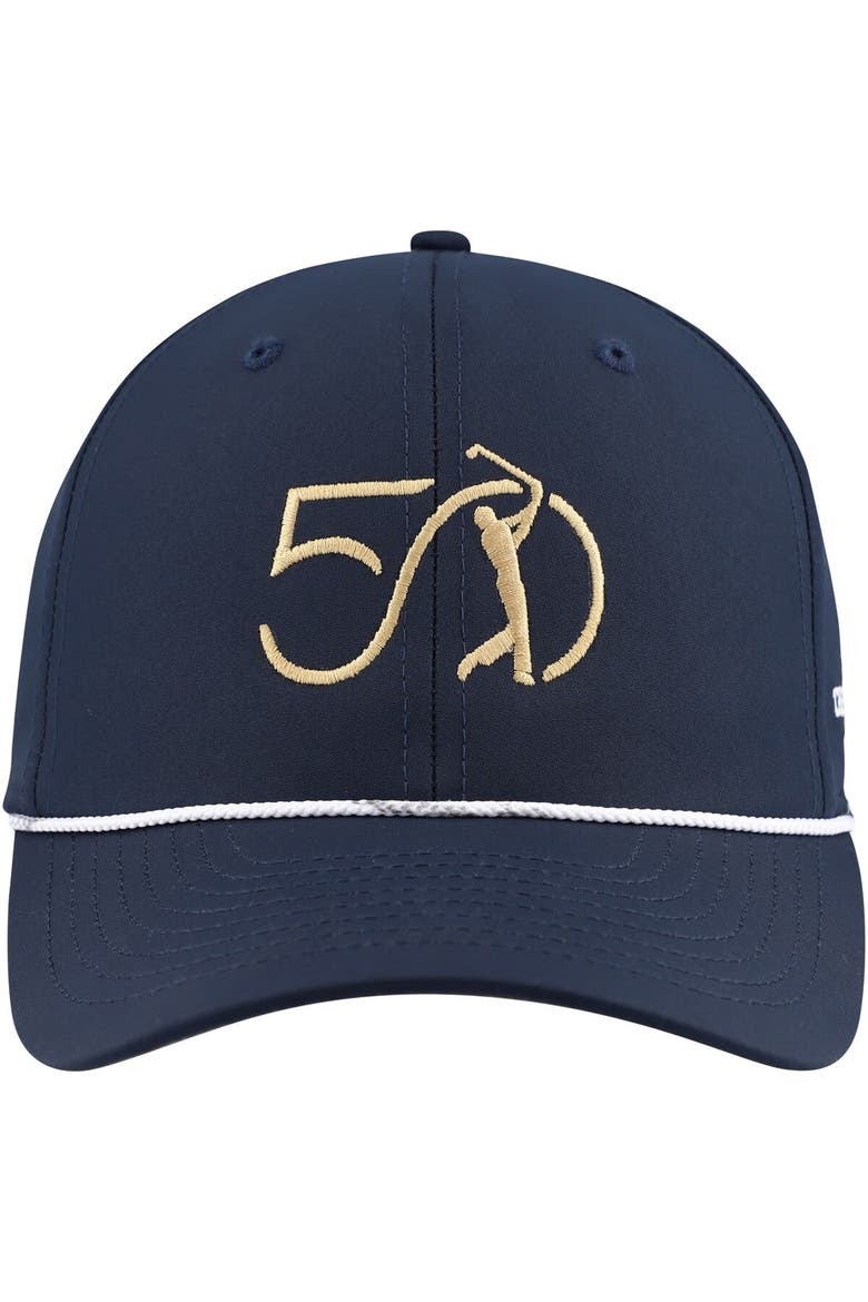 Men's Imperial Navy THE PLAYERS 50th Anniversary The Wingman Rope Adjustable Hat, Alternate, color, Navy