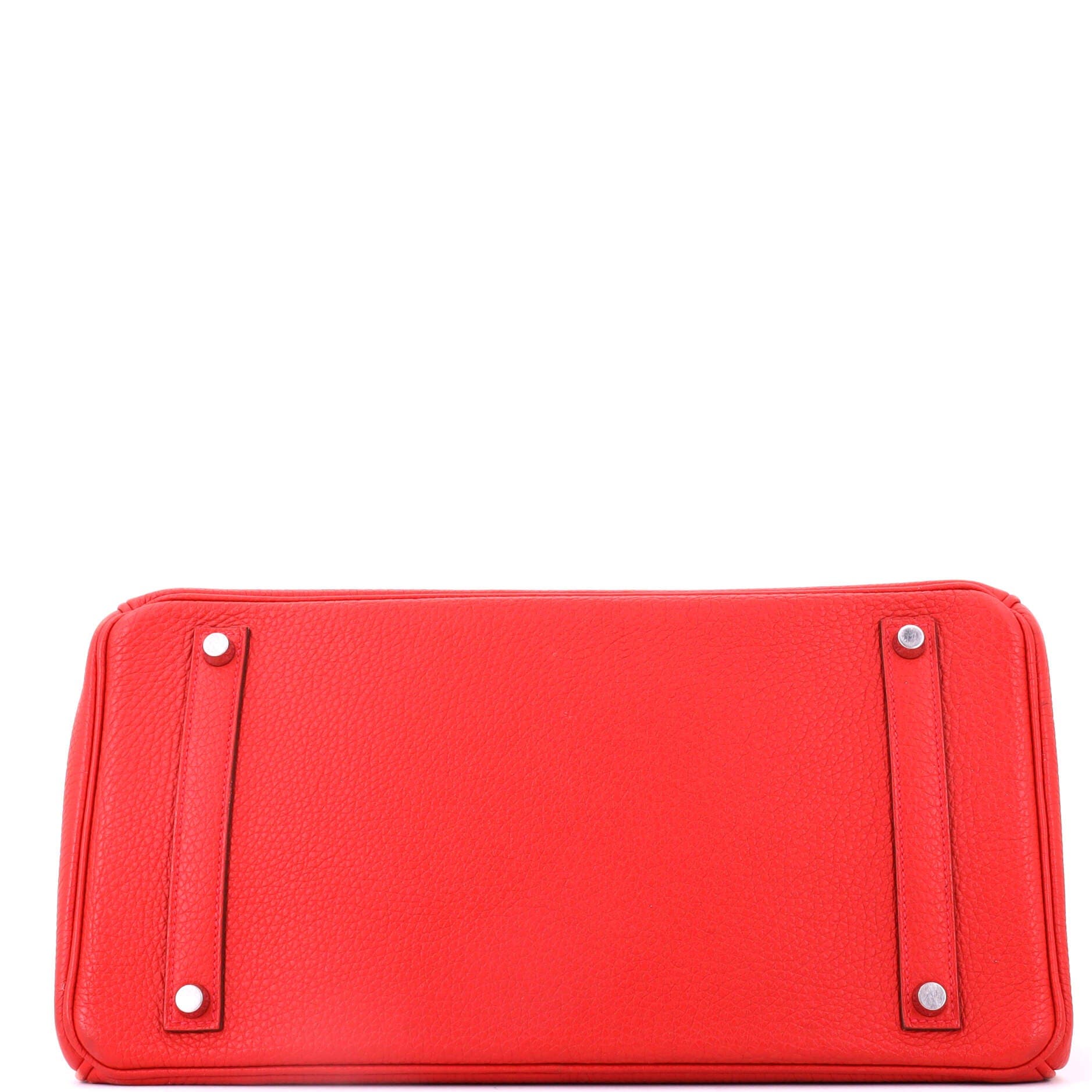 Birkin Handbag Red Togo with Palladium Hardware 35, Alternate, color, Red