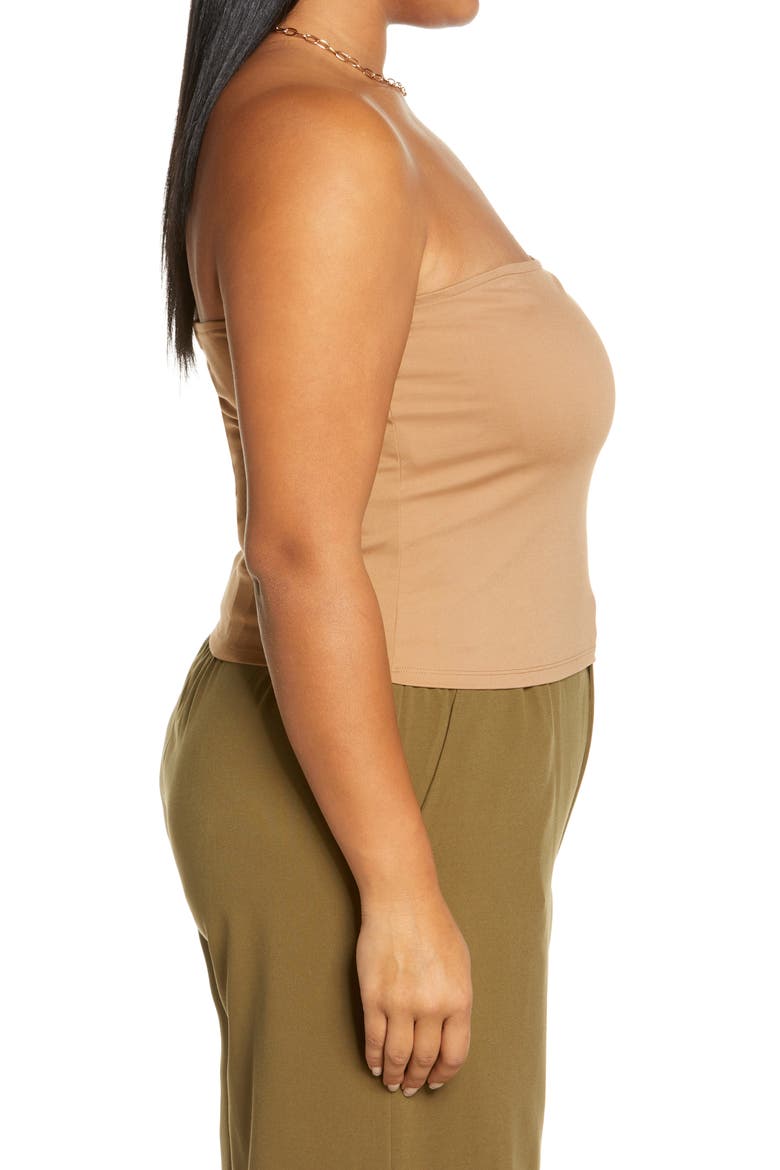 Jersey Tube Top, Alternate, color, TAN SMOKE