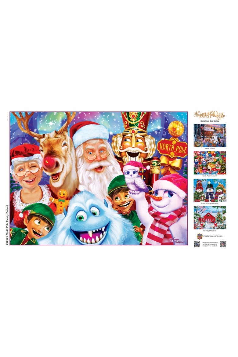 North Pole Family Portrait 300pc Puzzle, Alternate, color, Multicolor