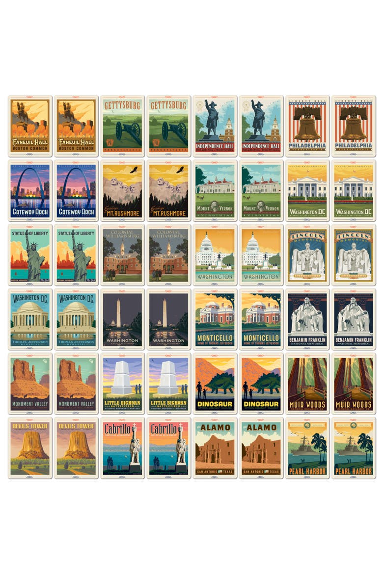 Monuments & Memorials Memory Game, Alternate, color, Multicolor