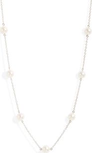 Mikimoto Akoya Pearl Station Chain Necklace