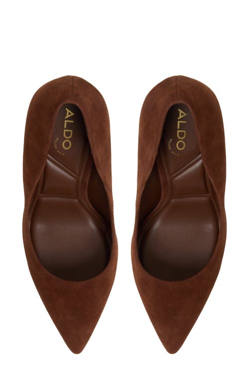 Aldo Lala Pointed Toe Pump In Brown