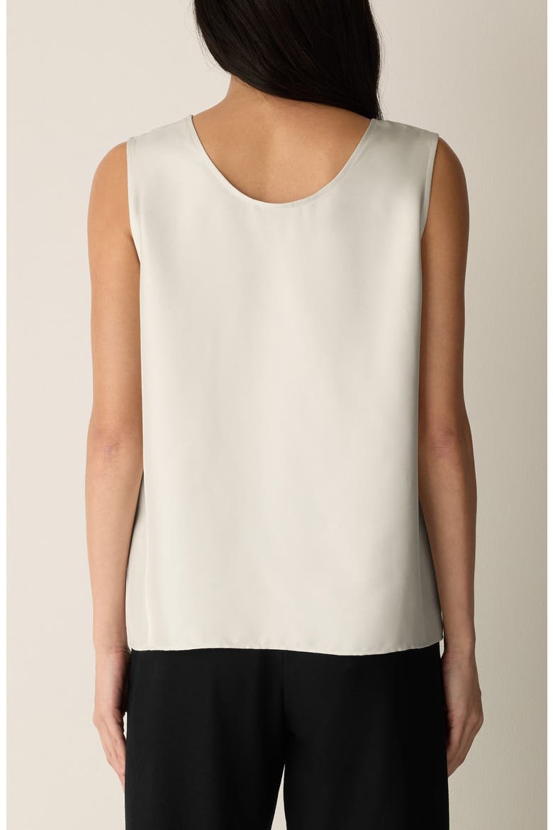 Scoop Neck Silk Tank, Alternate, color, PALE STRIPE