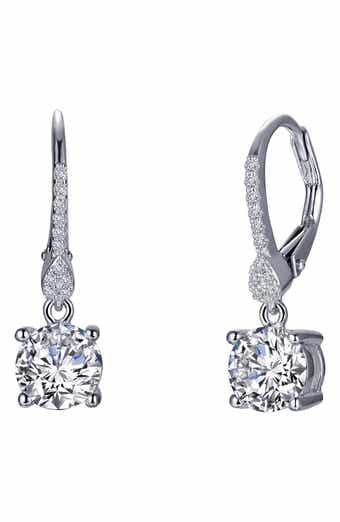 Lafonn Solitaire Simulated Diamond Drop Earrings