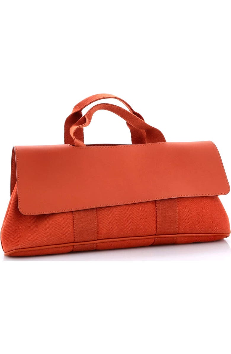 Pre-Owned Hermes Valparaiso East West Bag Toile and Leather PM, Alternate, color,