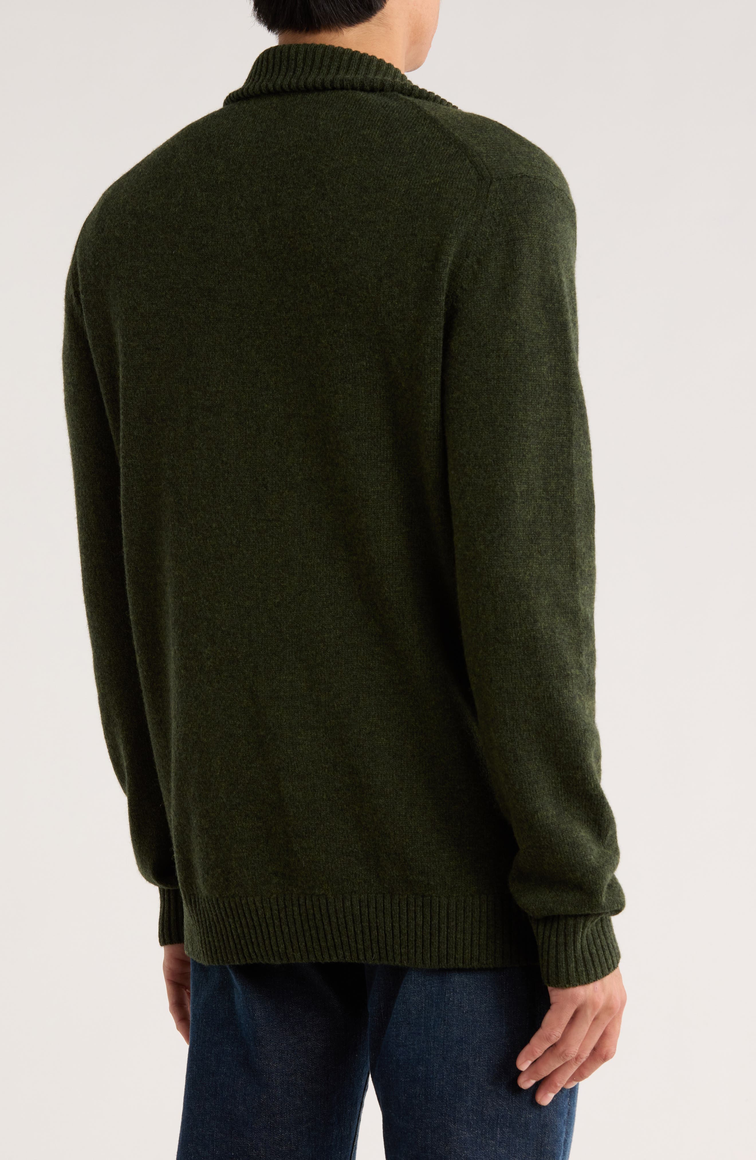 Gammons Wool Quarter Zip Sweater - image 2