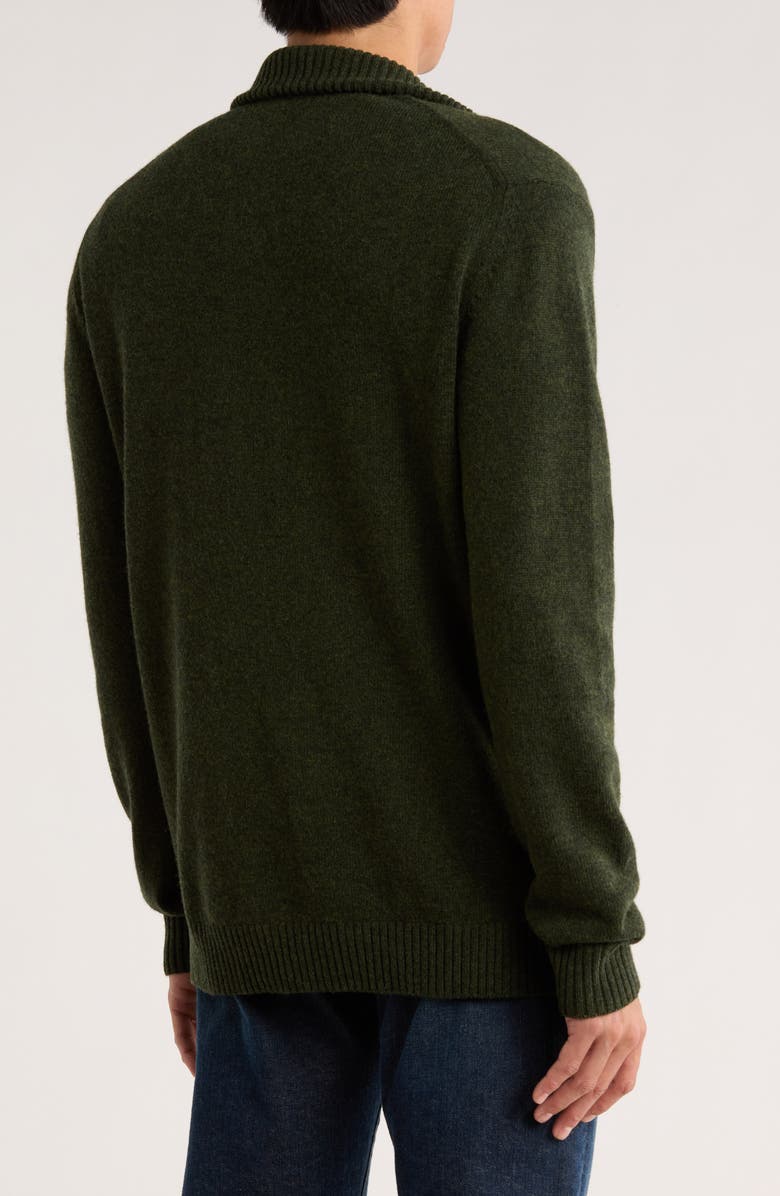 Rodd & Gunn Gammons Wool Quarter Zip Sweater, Alternate, color, Forest