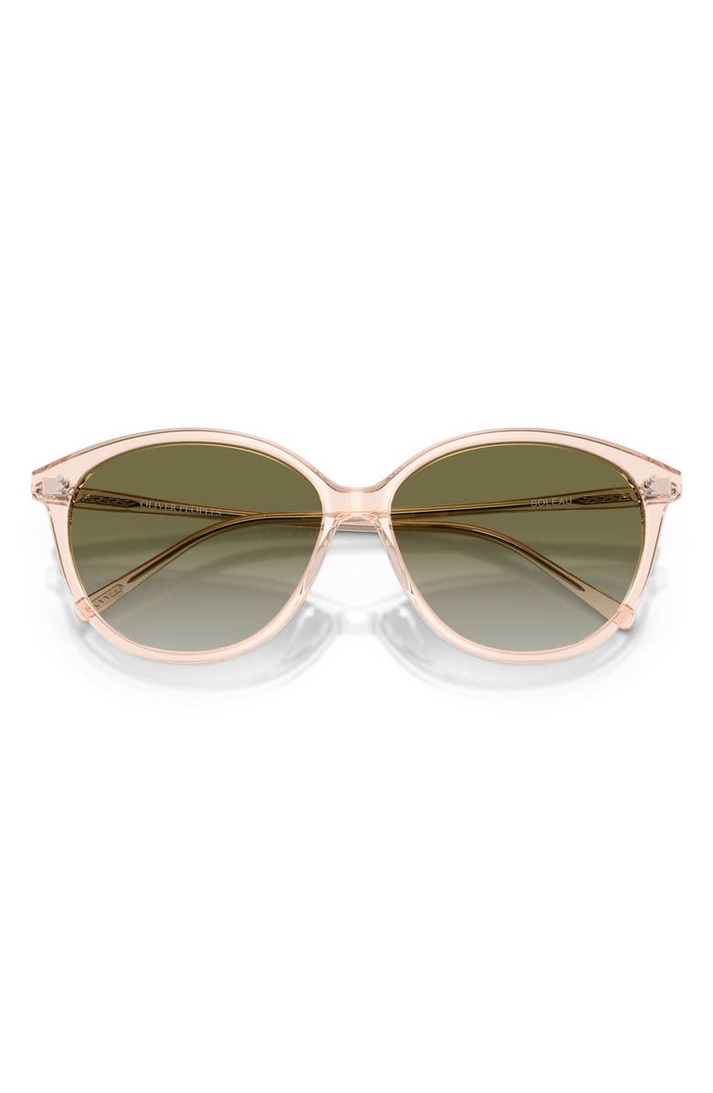 Oliver Peoples Soleau 60mm Butterfly Sunglasses, Alternate, color, Cherry Blossom / Olive
