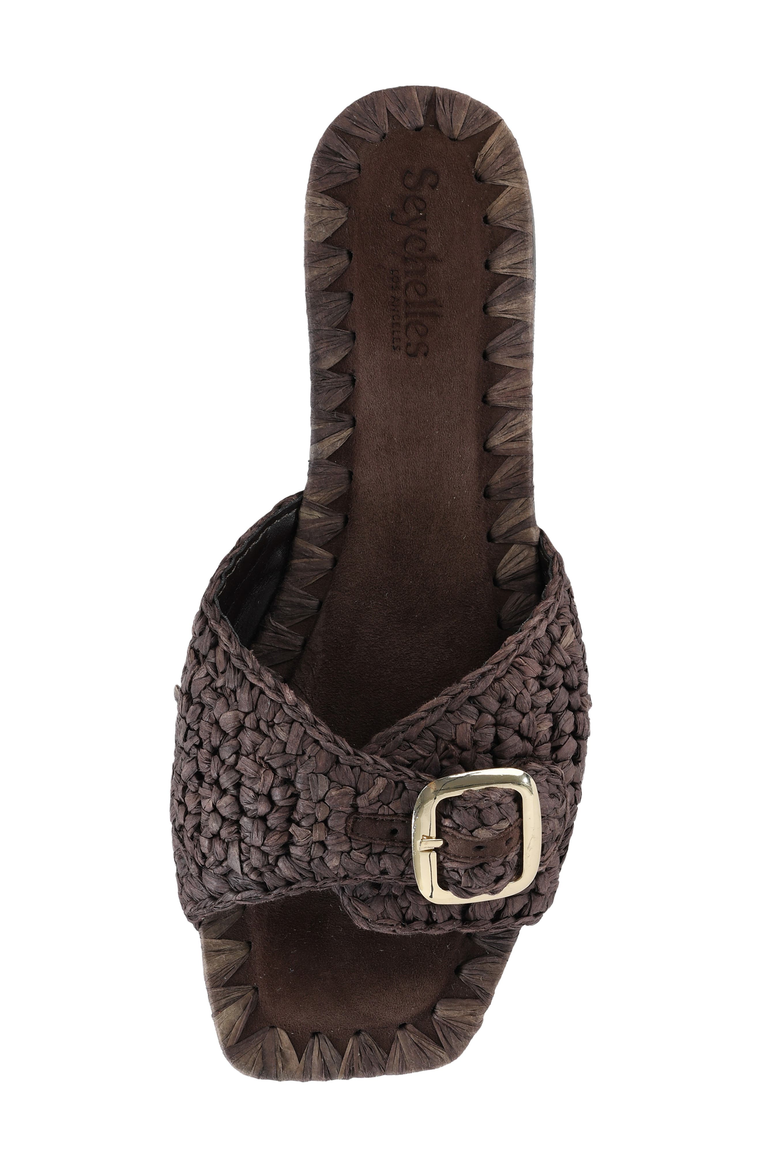 Morning Brunch Woven Slide Sandal, Alternate, color, CHOCOLATE