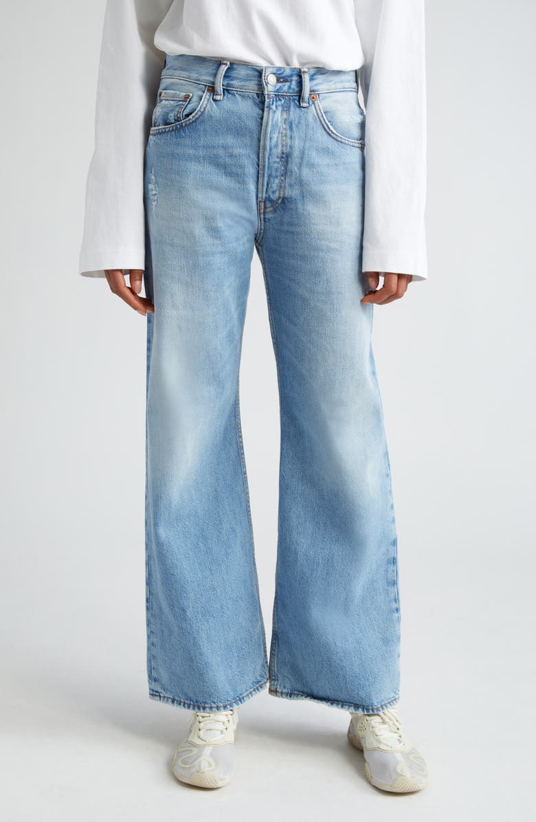 Acne Studios Loose Fit Jeans, Main, color, Light Blue