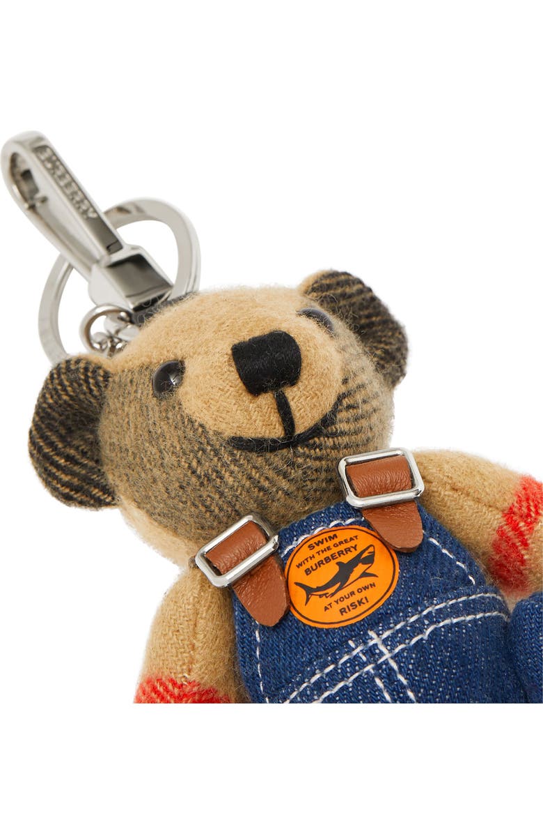Burberry Thomas Overalls Bag Charm, Alternate, color,