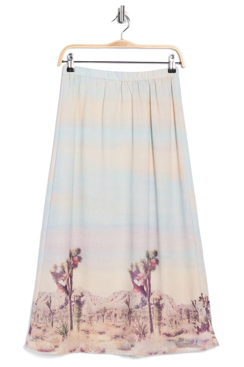 Desert Scent Maxi Skirt, Alternate, color, SKY