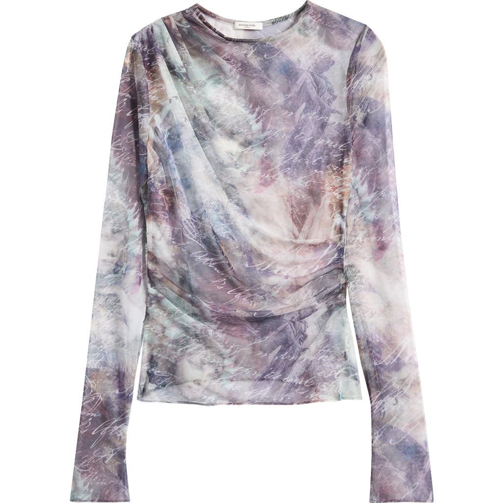 MISTRESS ROCKS MISTRESS ROCKS DRAPED PRINTED TOP