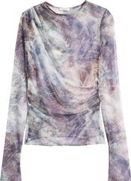 Mistress Rocks Draped Printed Top