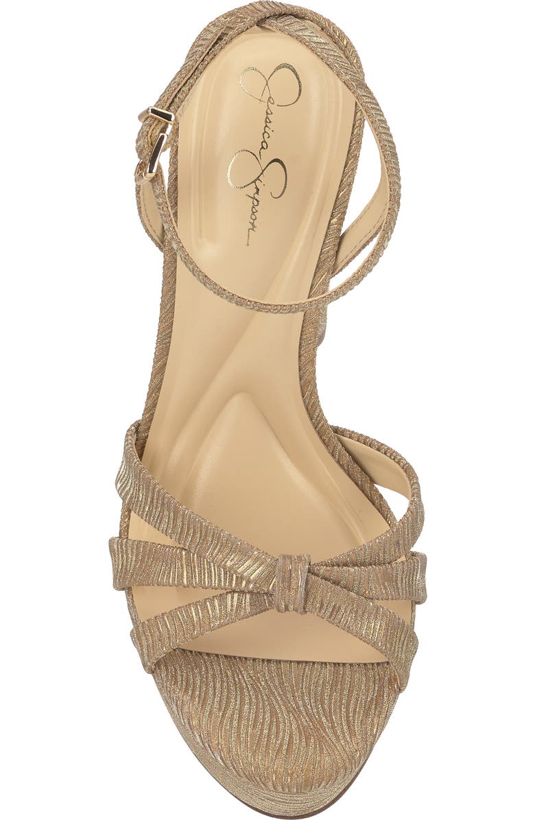 Jessica Simpson Ilaria Ankle Strap Platform Sandal, Alternate, color, Bronze