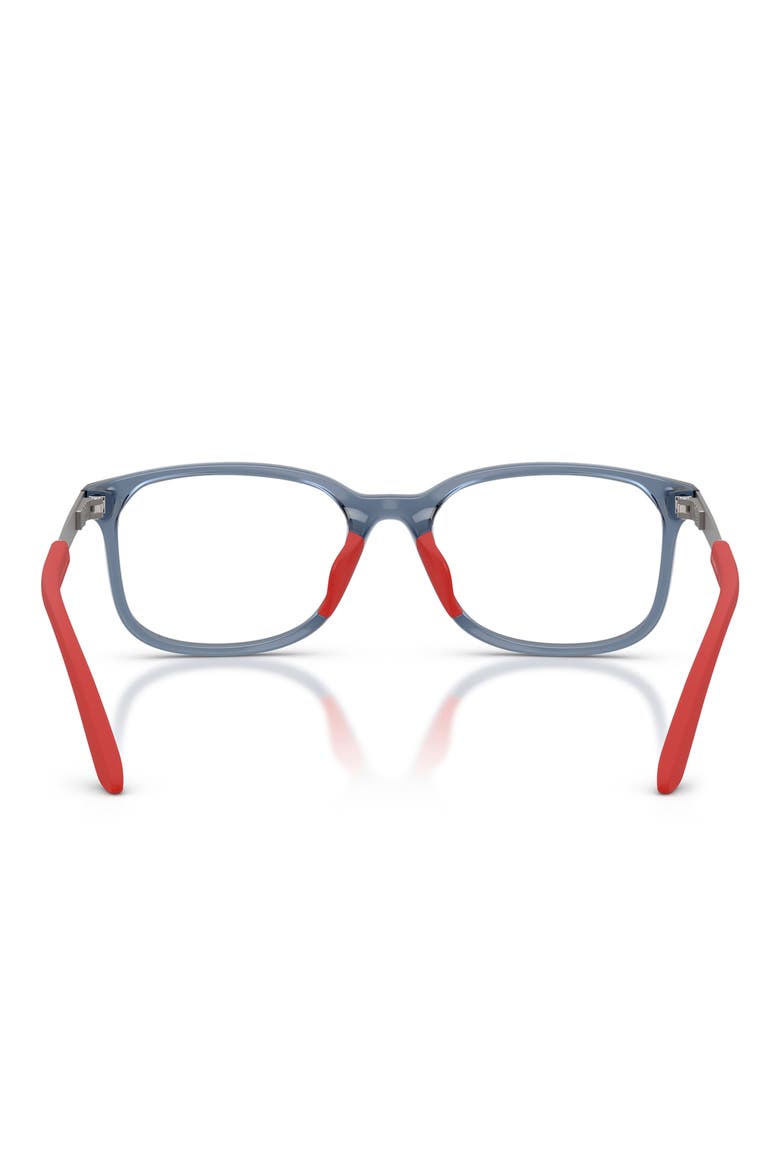 Kids' 47mm Pillow Optical Glasses, Alternate, color, TRANSPARENT BLUE / DEMO LENS