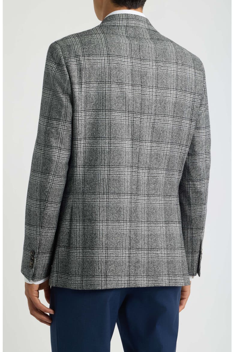 Myles Plaid Wool Sportcoat, Alternate, color, BLACK AND WHITE