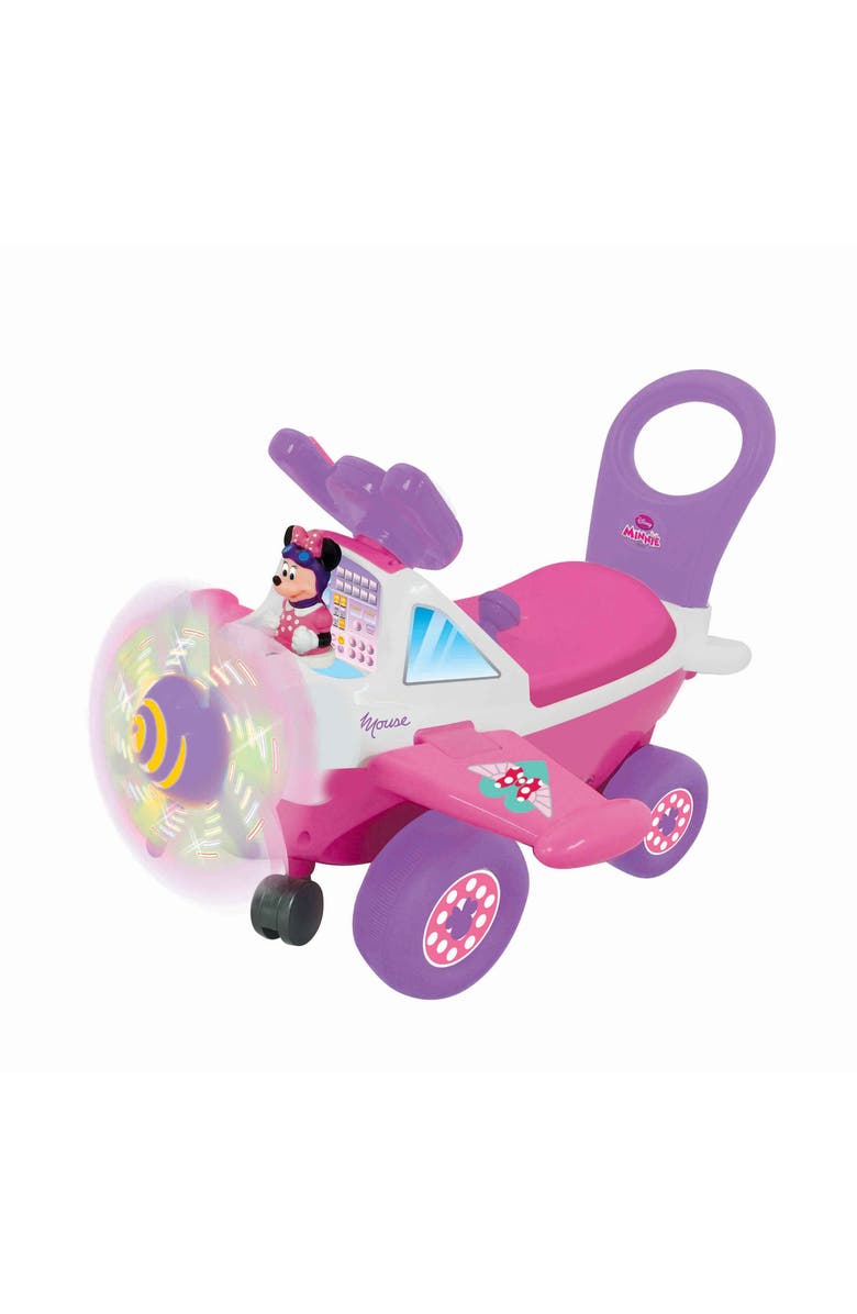 Kiddieland Disney Minnie Mouse Plane Activity Rideon, Alternate, color, Multicolored