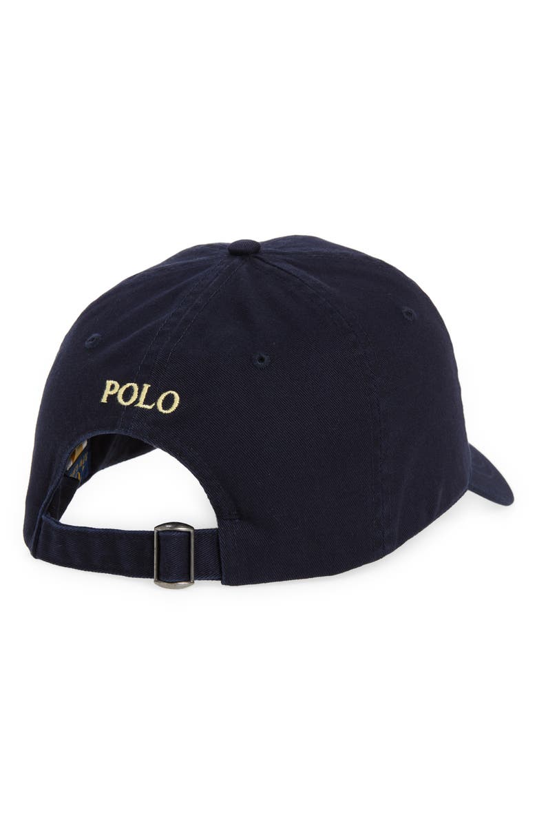 Polo Ralph Lauren Classic Sport Cotton Baseball Cap, Alternate, color, Relay Blue/ Wicket Yellow