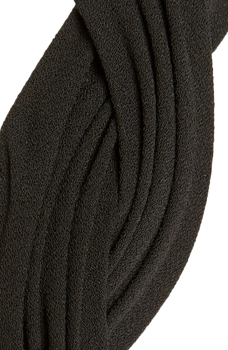 Tasha Braided Pleated Headband, Alternate, color, Black