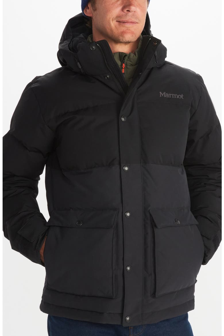 Fordham Waterproof 700 Fill Power Down Puffer Jacket, Main, color, BLACK