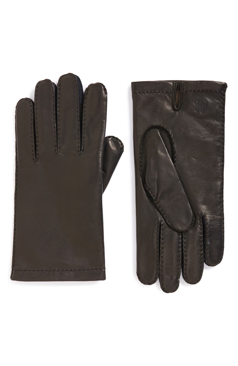 Hickey Freeman Classic Contrast Leather Gloves, Main, color,