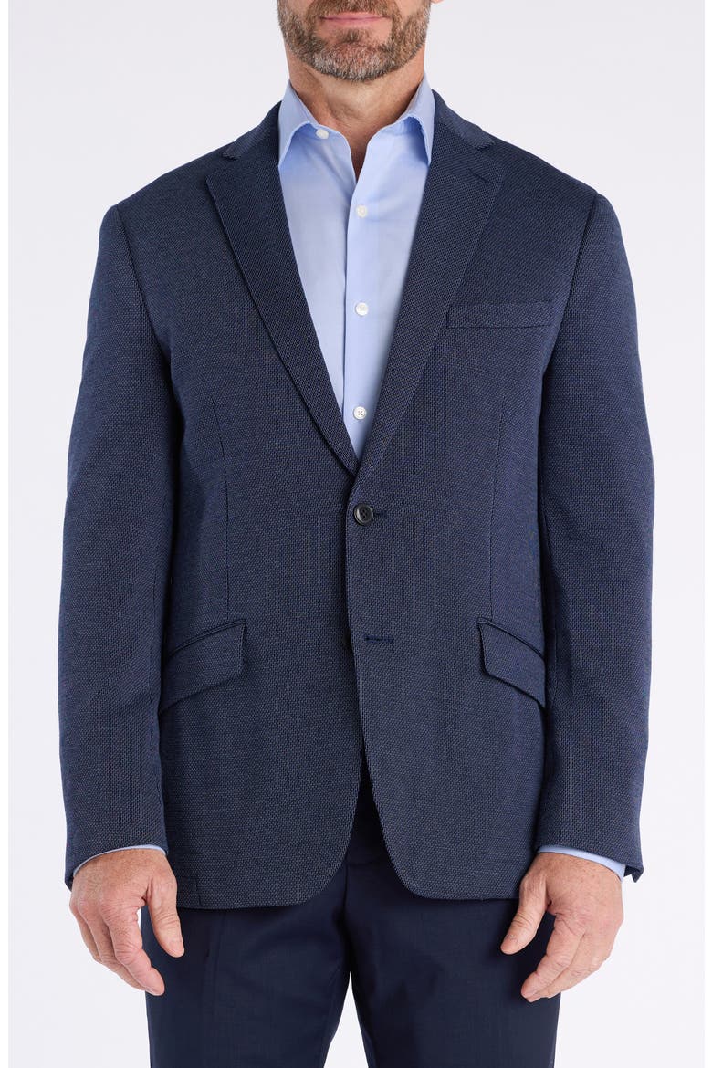 Textured Knit Sport Coat, Main, color, DARK BLUE