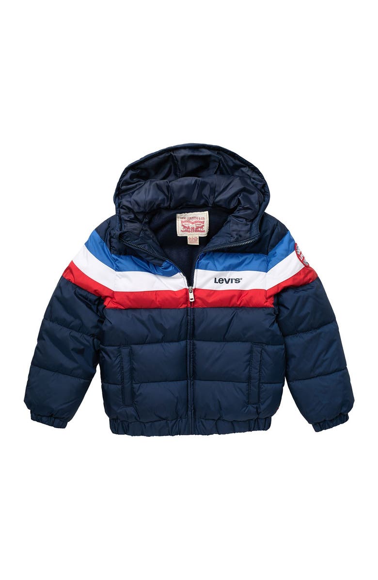 Levi's<sup>®</sup> Colorblock Puffer Jacket, Main, color, 