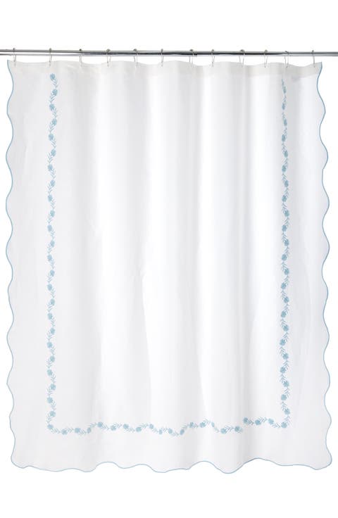 Daphne Linen Shower Curtain
