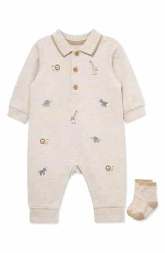 Safari Polo Romper & Socks Set