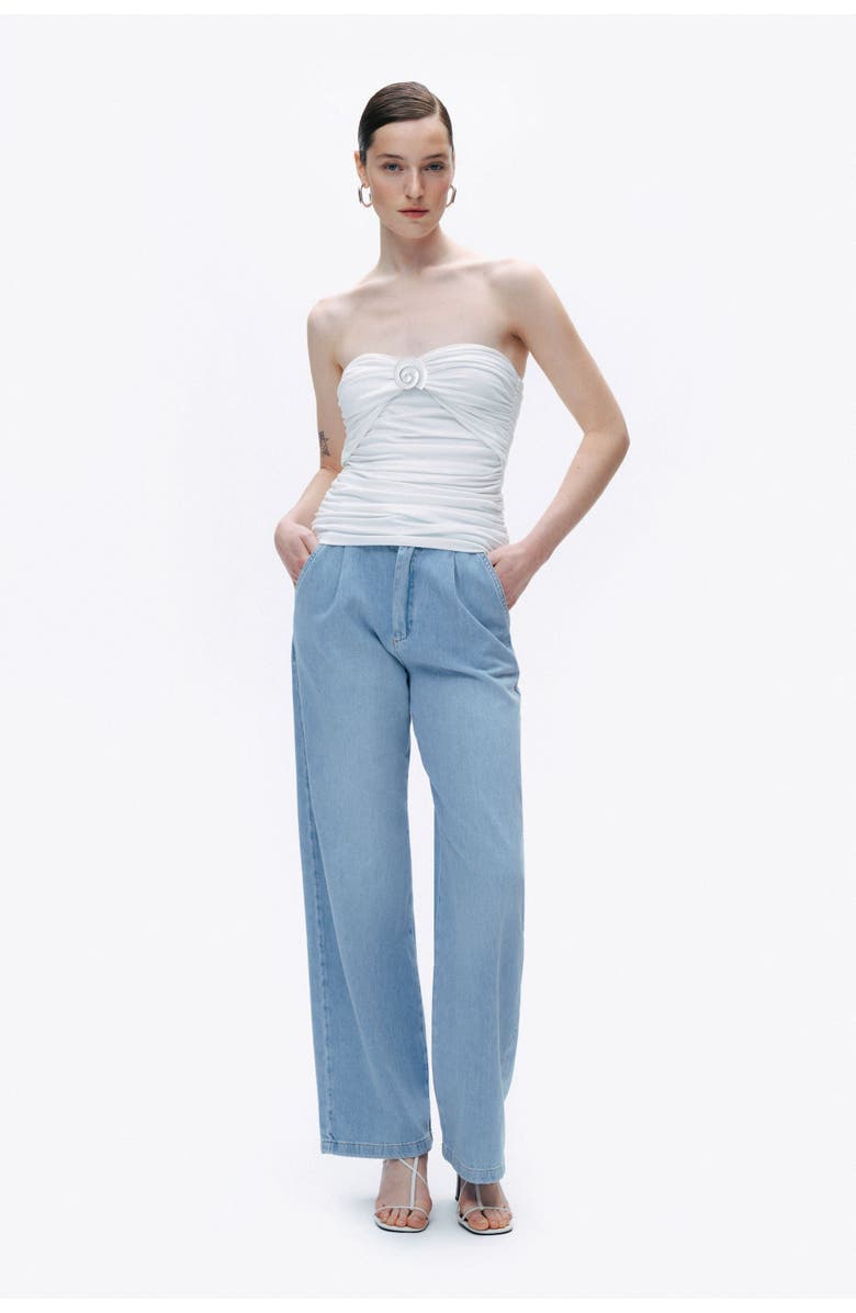 Nocturne Oyster Accessory Blouse, Alternate, color, 