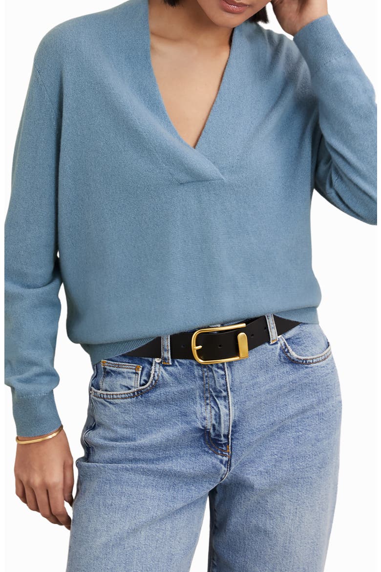 Mia Relaxed Fit Sweater, Main, color, BLUE