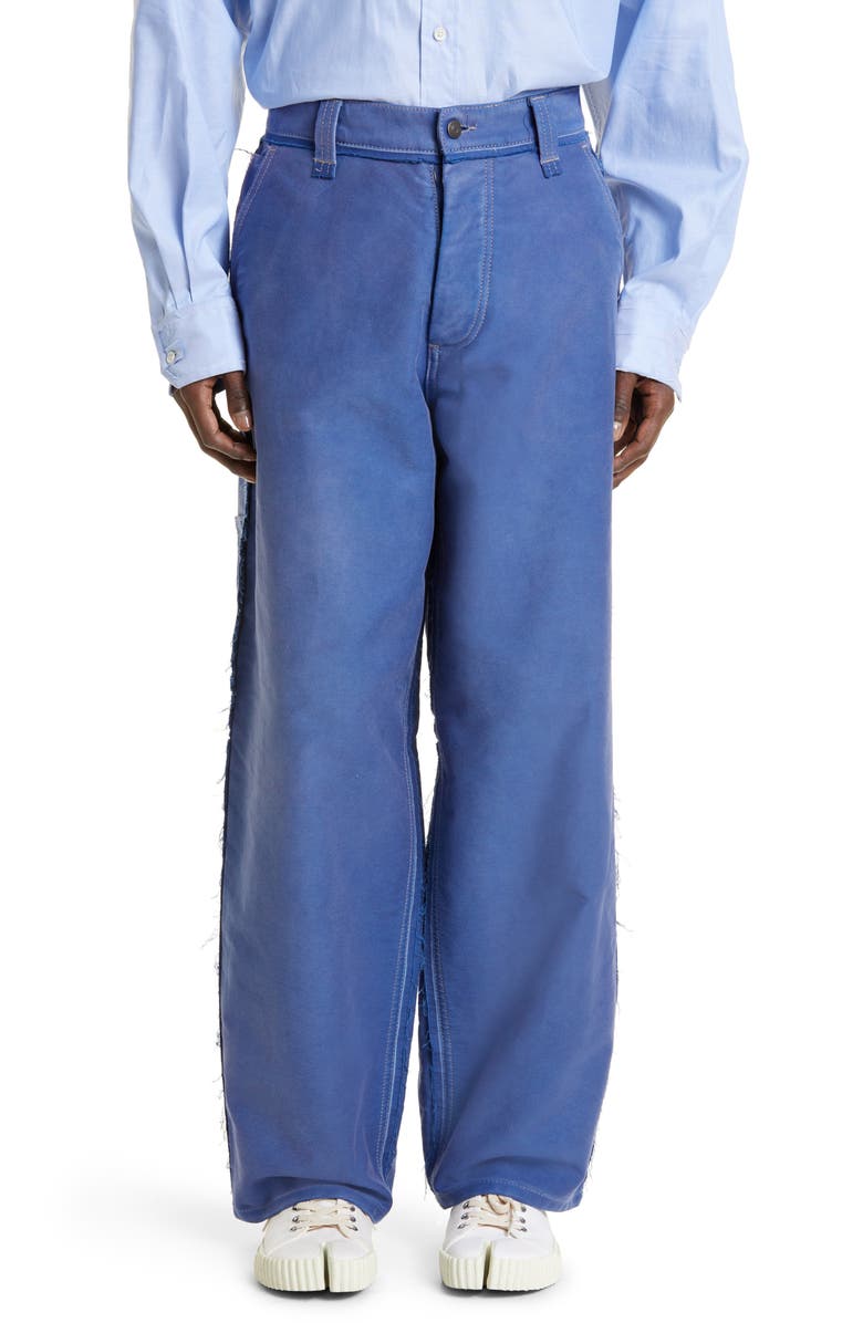 Maison Margiela Cotton Moleskin Utility Trousers, Main, color, 