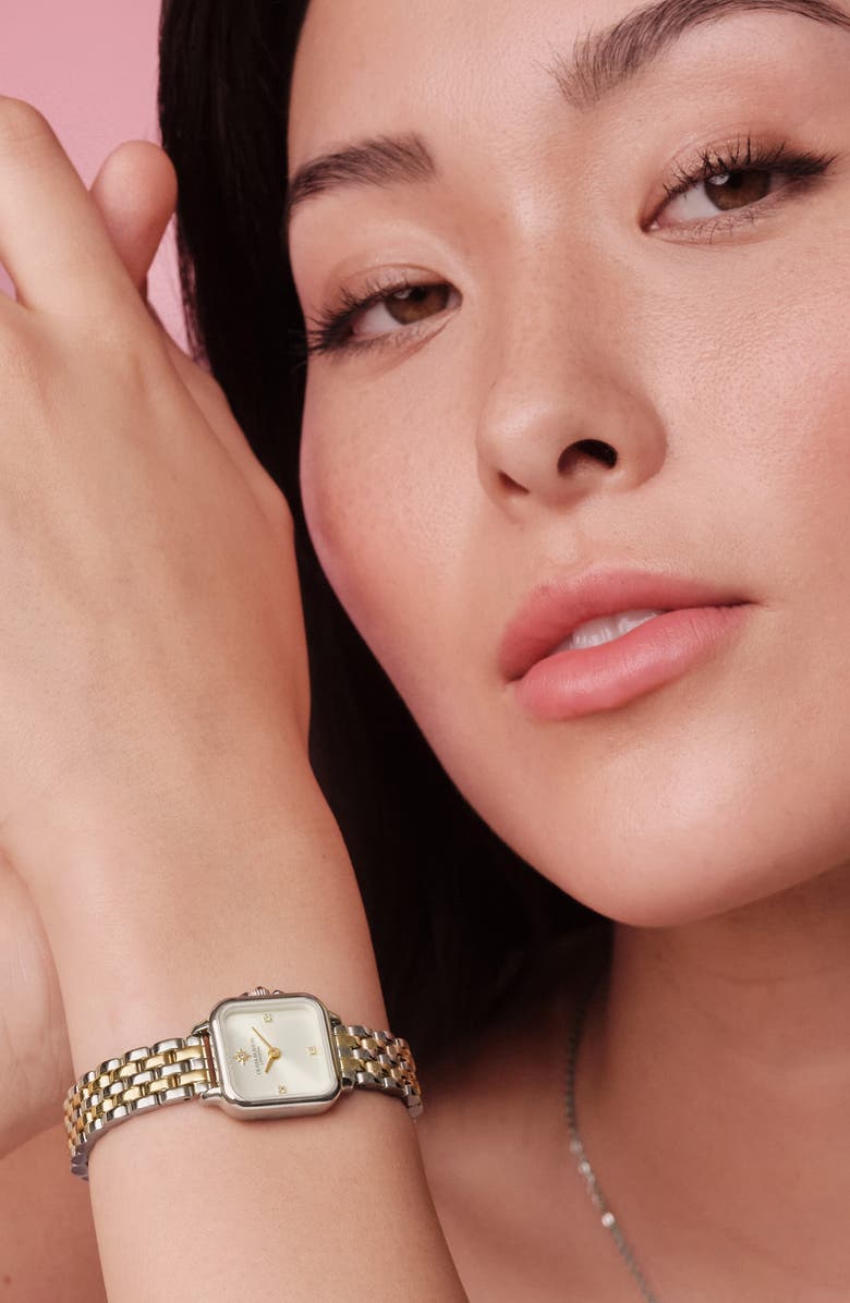 Olivia Burton Mini Grosvenor Bracelet Watch, 20mm, Alternate, color, Silver & Gold