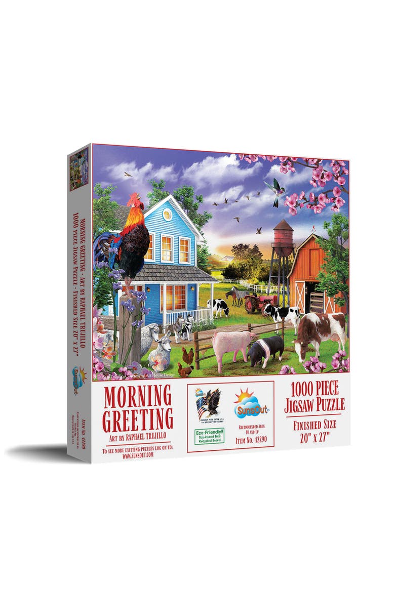 Morning Greeting 1000 piece Jigsaw Puzzle for Adults, Main, color, Multicolor