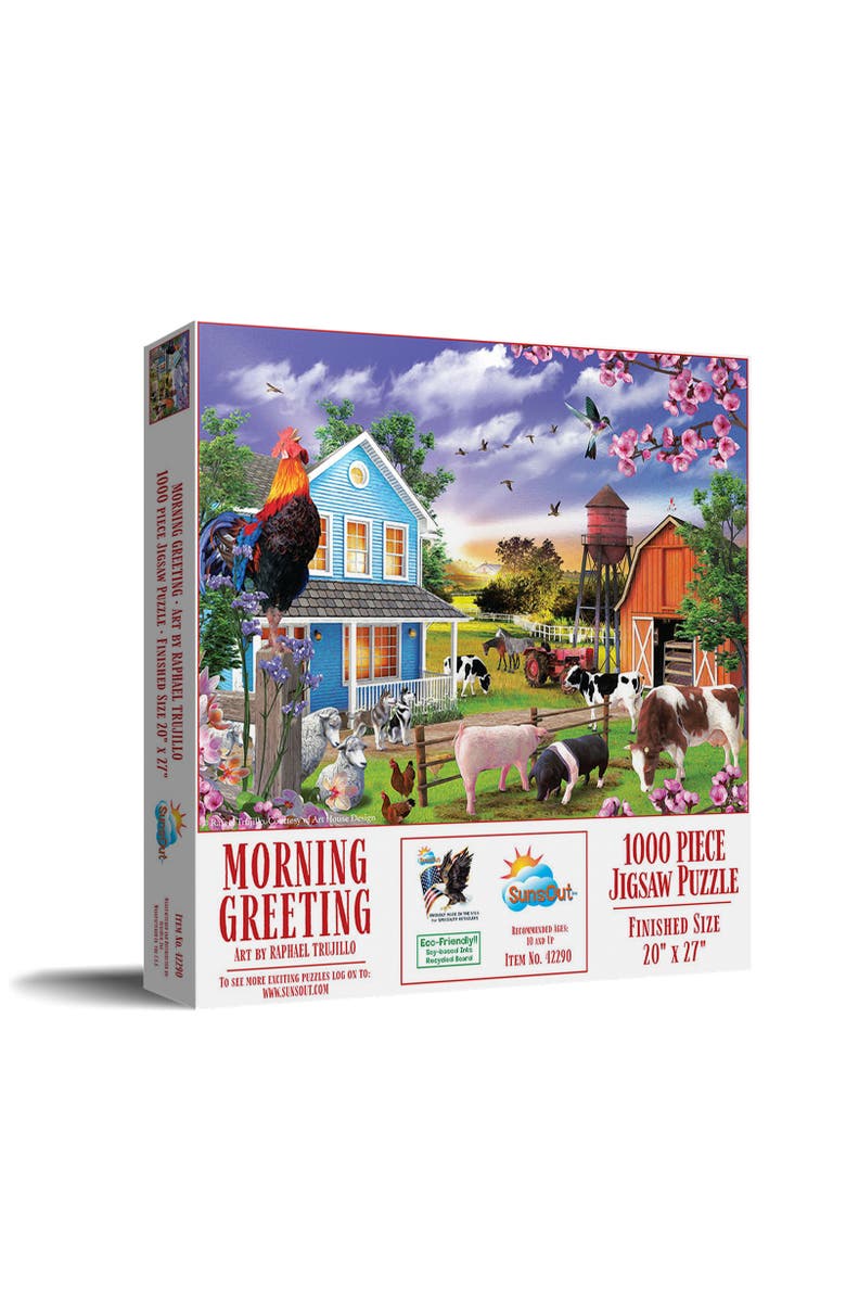 Sunsout Morning Greeting 1000 piece Jigsaw Puzzle for Adults, Main, color, Multicolor