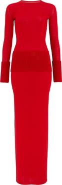 Alaïa Long Sleeve Wool Body-Con Dress
