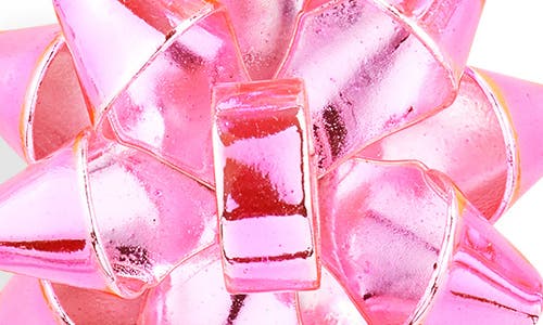 Leith Gift Bow Tiered Drop Earrings In Pink