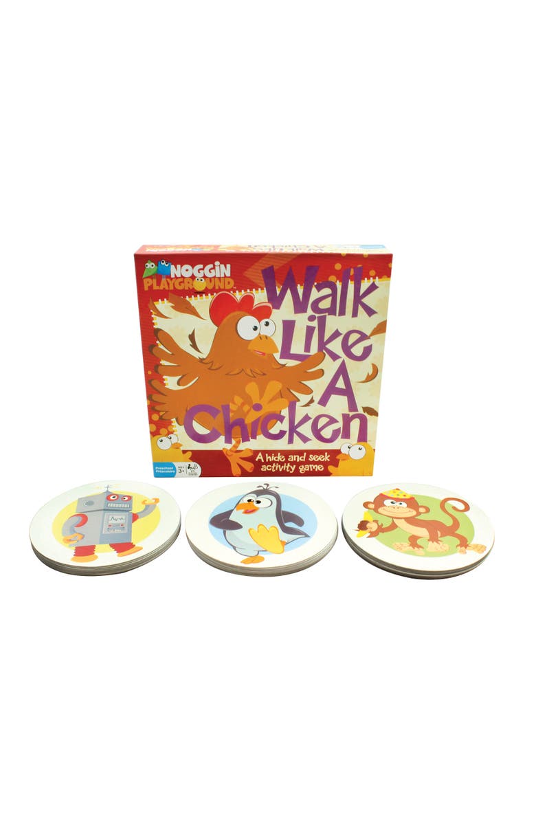 Outset Walk Like A Chicken No Reading Required Hide & Seek Roleplaying Activity Game, Alternate, color, Multicolored