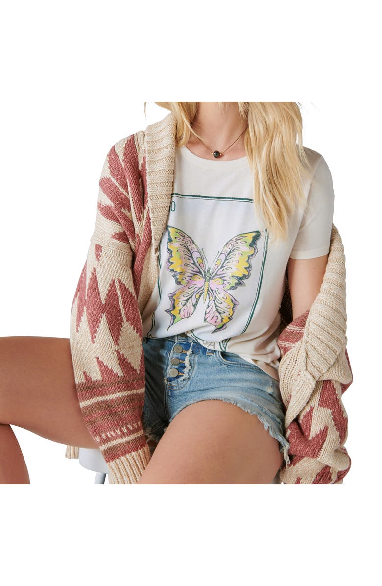 Lucky Brand La Mariposa Graphic T-Shirt, Alternate, color,