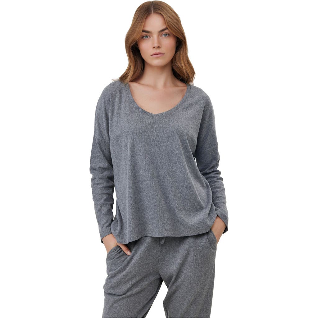 Gottex Beach Life Sandy Days Loungewear Top In Gray