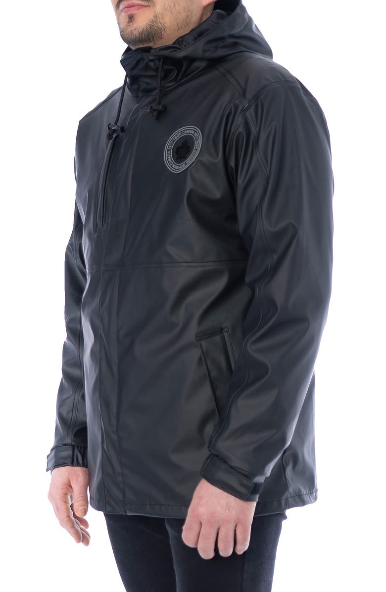 TOBOGGAN CANADA Turo II Waterproof Raincoat, Alternate, color, Black